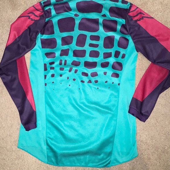 Fox 180 Teal and Purple Jersey - Picture 2 of 3